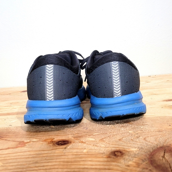 Brooks Launch 6 Running Shoes Black Blue Mesh Athletic 1102971D011 Size 10 - Picture 3 of 11